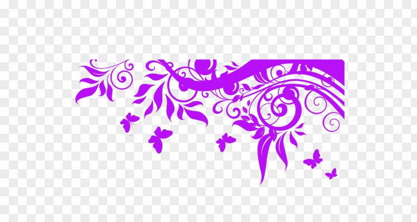 Purple Butterfly And Flowers Wound Pink Flower Euclidean Vector PNG