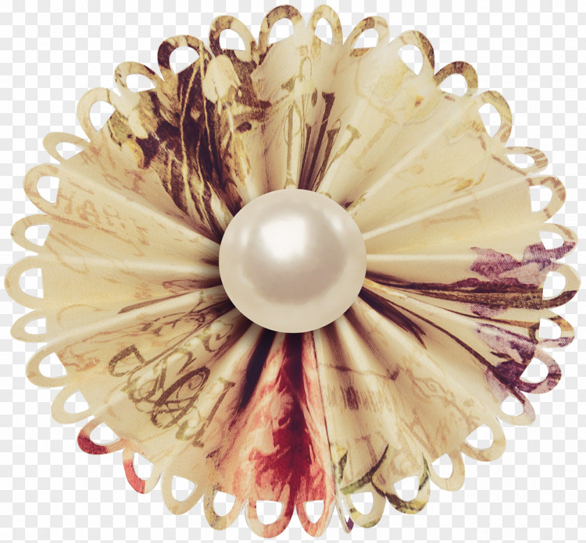 Decorative Pearls Paper Flower Woven Fabric Creativity Clip Art PNG