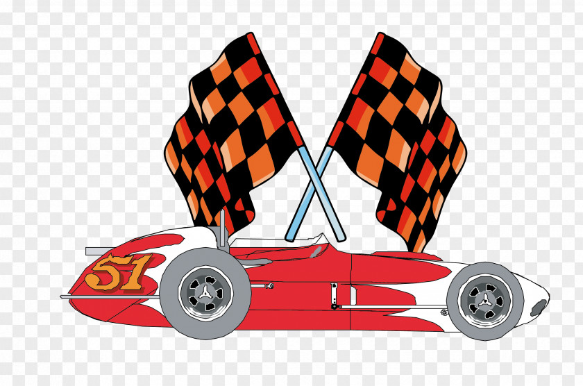 Vector Red Racing Flag Flags PNG