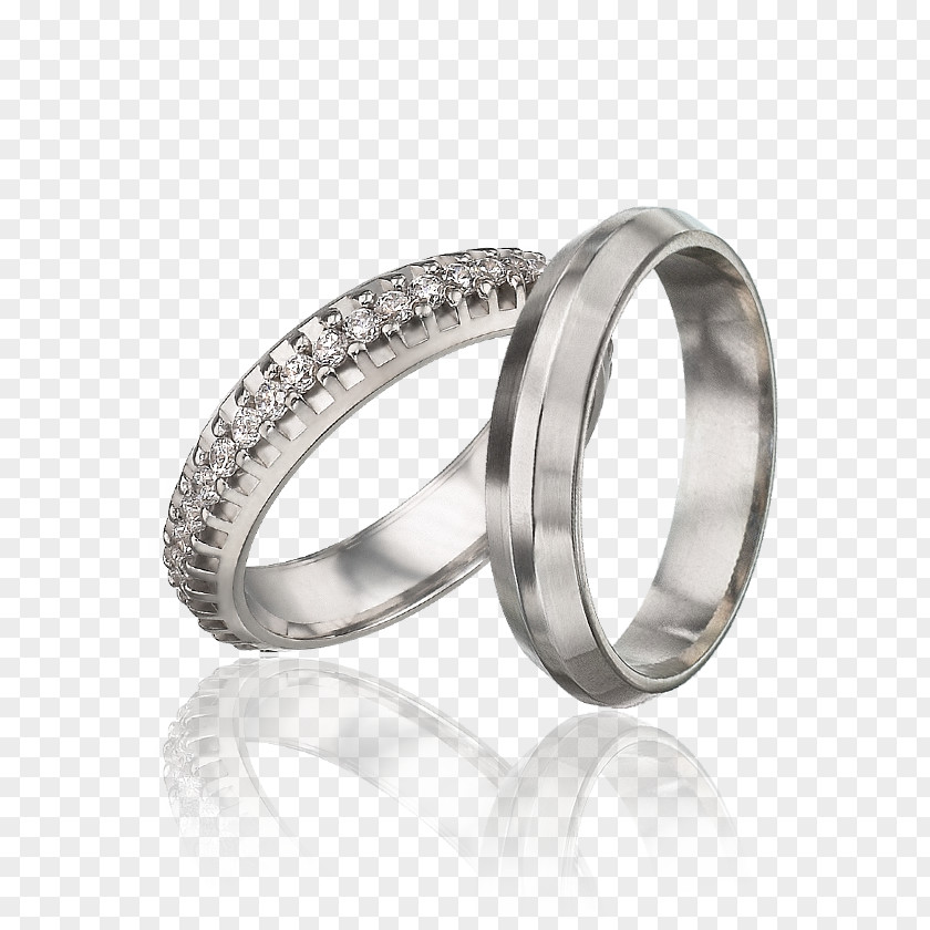 Wedding Ring Jewellery Platinum Silver PNG