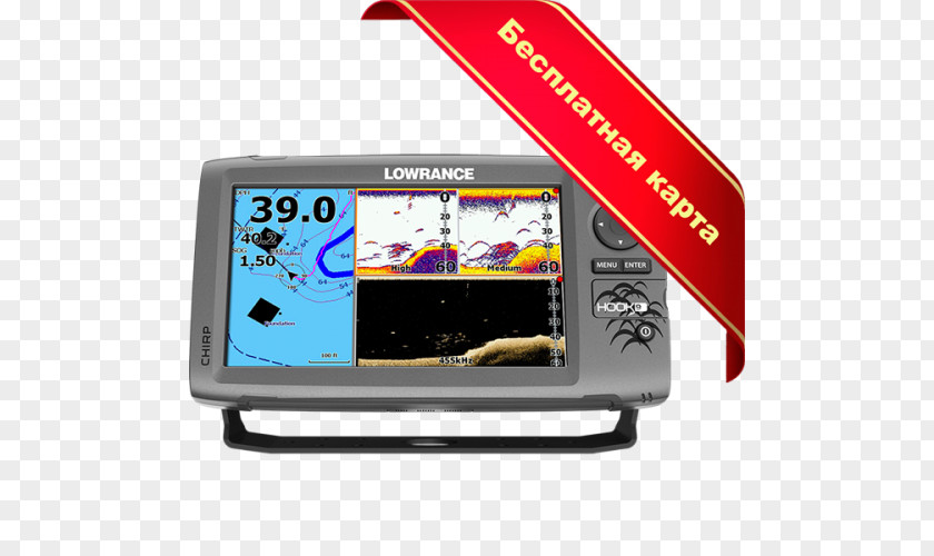 Fish Finders Lowrance Electronics Chartplotter Marine Chirp PNG