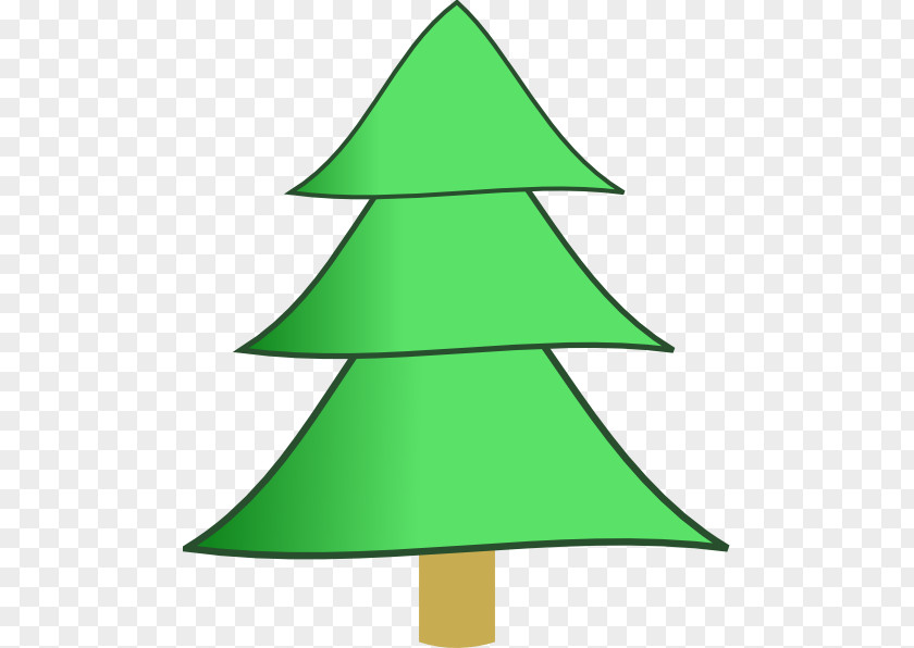 Layered Vector Fir Tree Clip Art PNG