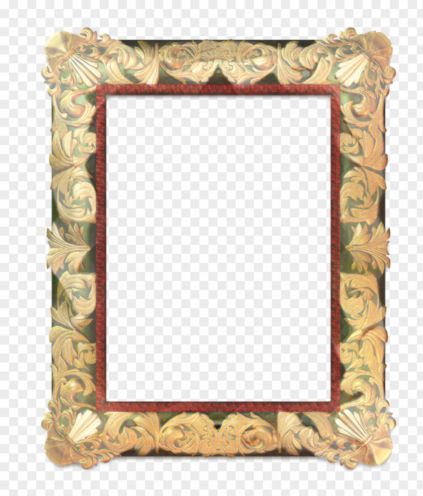 Mirror Beige Background Frame PNG