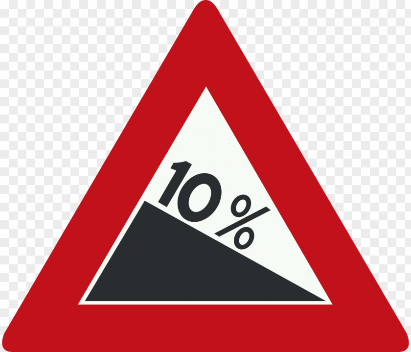 Traffic Sign Grade Warning Gradient PNG