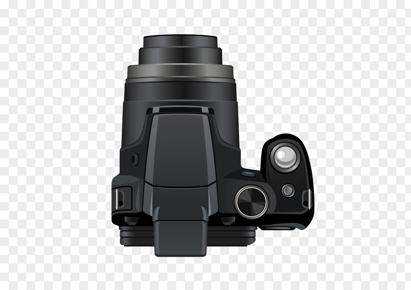 Black Razor Nikon Coolpix P90 Digital SLR Single-lens Reflex Camera PNG
