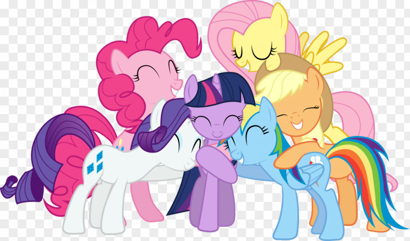 Group Hugs Cliparts Twilight Sparkle Pinkie Pie Rainbow Dash Rarity Applejack PNG