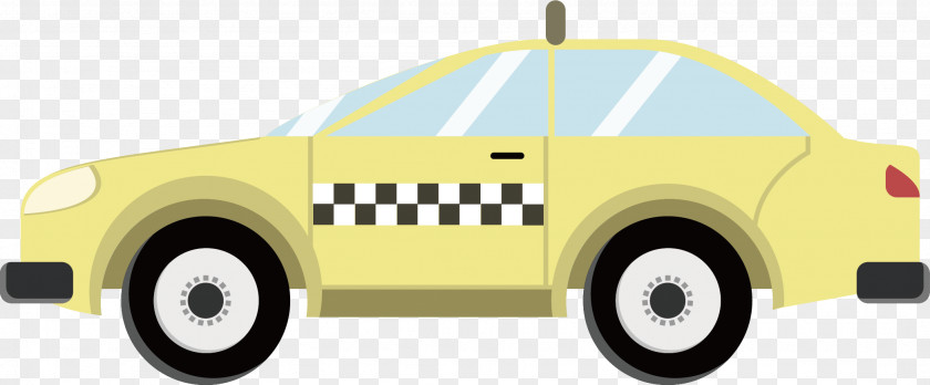 Hand-painted Police Car Vector PNG