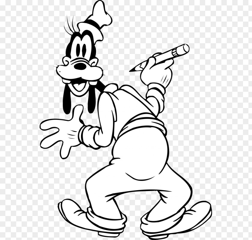 Mickey Mouse Goofy Coloring Book Drawing Animated Cartoon PNG