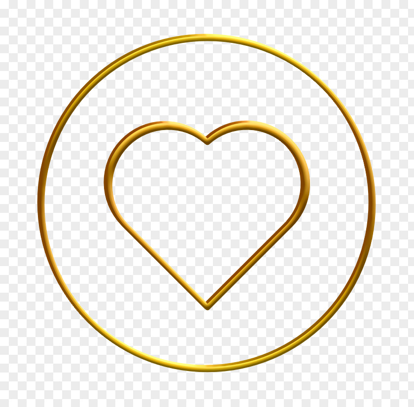 Symbol Yellow Bookmark Icon Favorite Heart PNG
