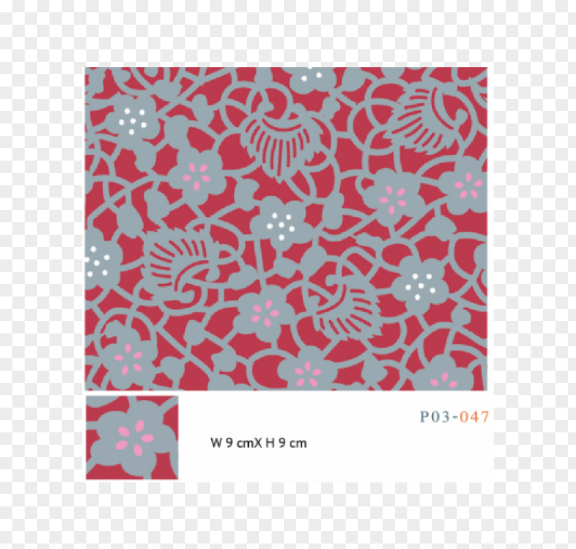 Bodhi Tree Textile Red Place Mats Pattern PNG