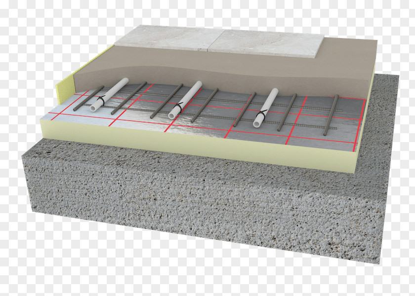 Building Screed Underfloor Heating Mesh System PNG