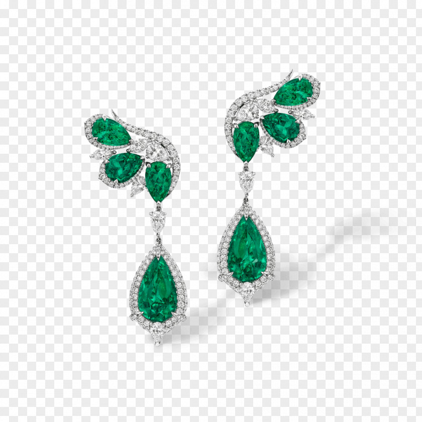 Emerald Earring Gemstone Jewellery Diamond PNG