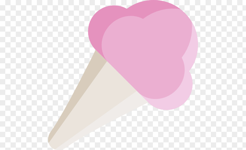 Ice Cream Cone Heart PNG