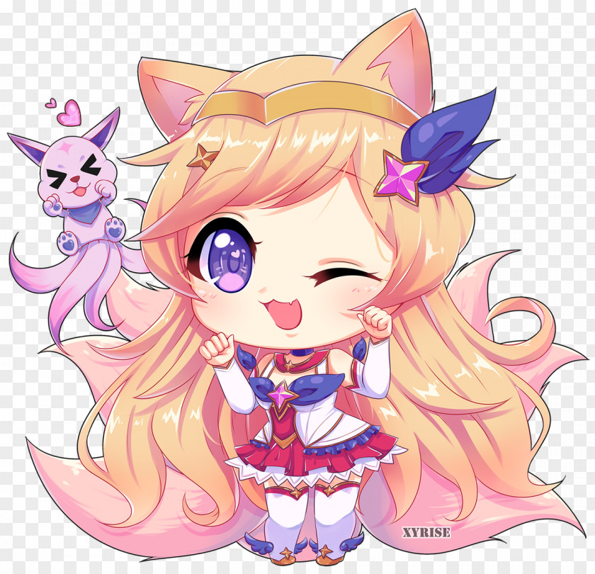 League Of Legends Ahri Fan Art Work PNG