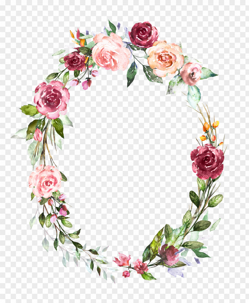 Rose Order Wreath Floral Design PNG