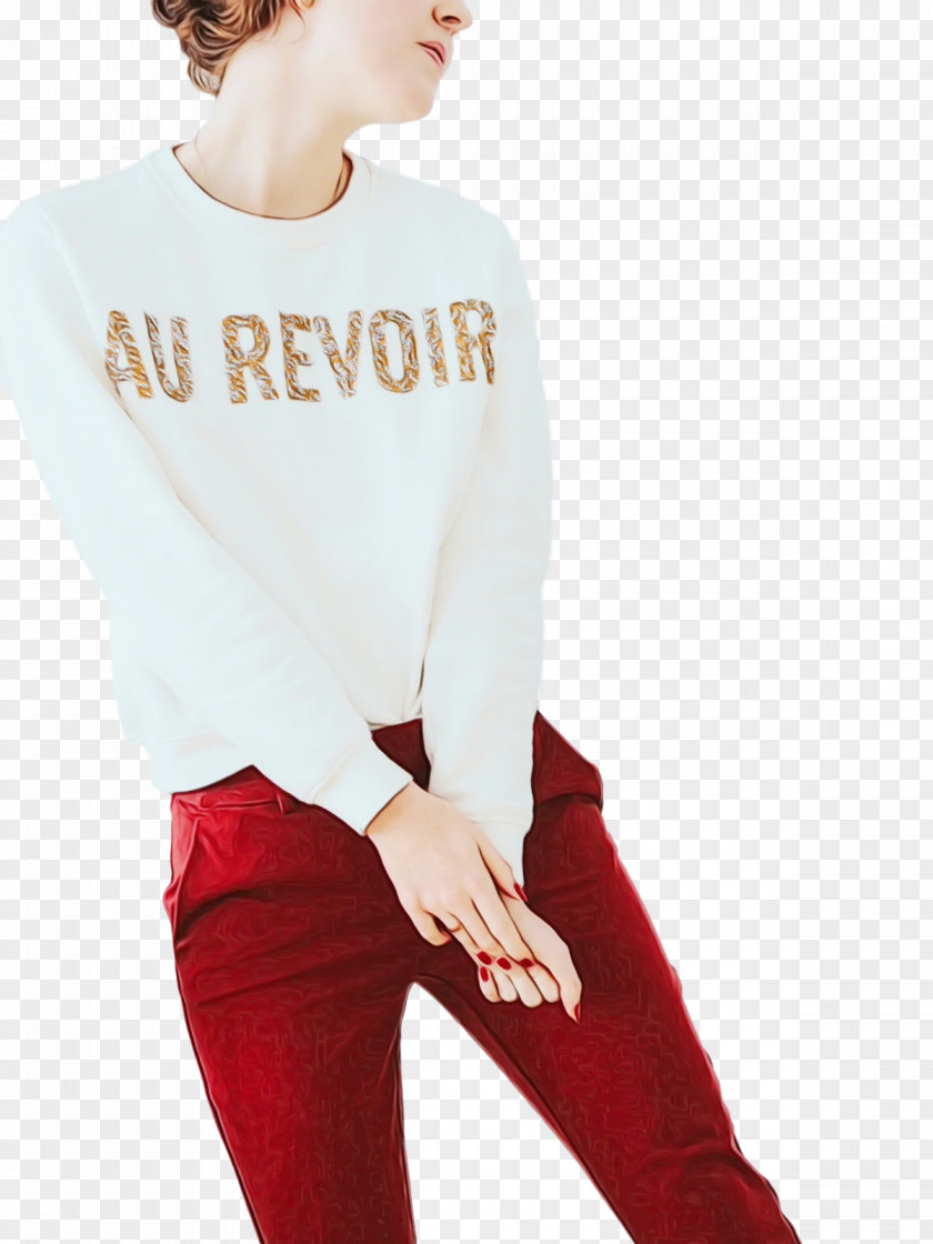 T-shirt Sleeve White Trousers Clothing PNG