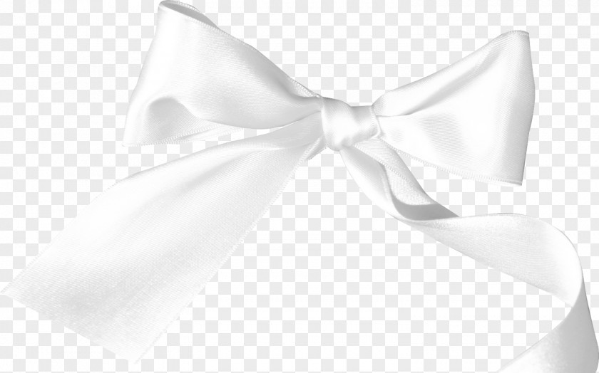 White Ribbon Bow Tie Neck Pattern PNG