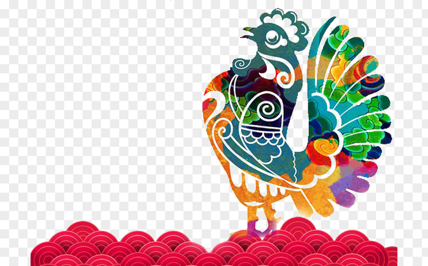 2017 Year Of The Rooster Chinese New Vector Material Zodiac PNG