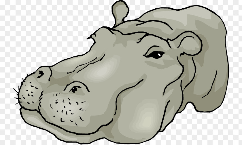 Hippo Face Cliparts Hippopotamus Cartoon Clip Art PNG