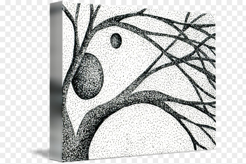 Ink Landscape Material Pen Drawing Branch PNG