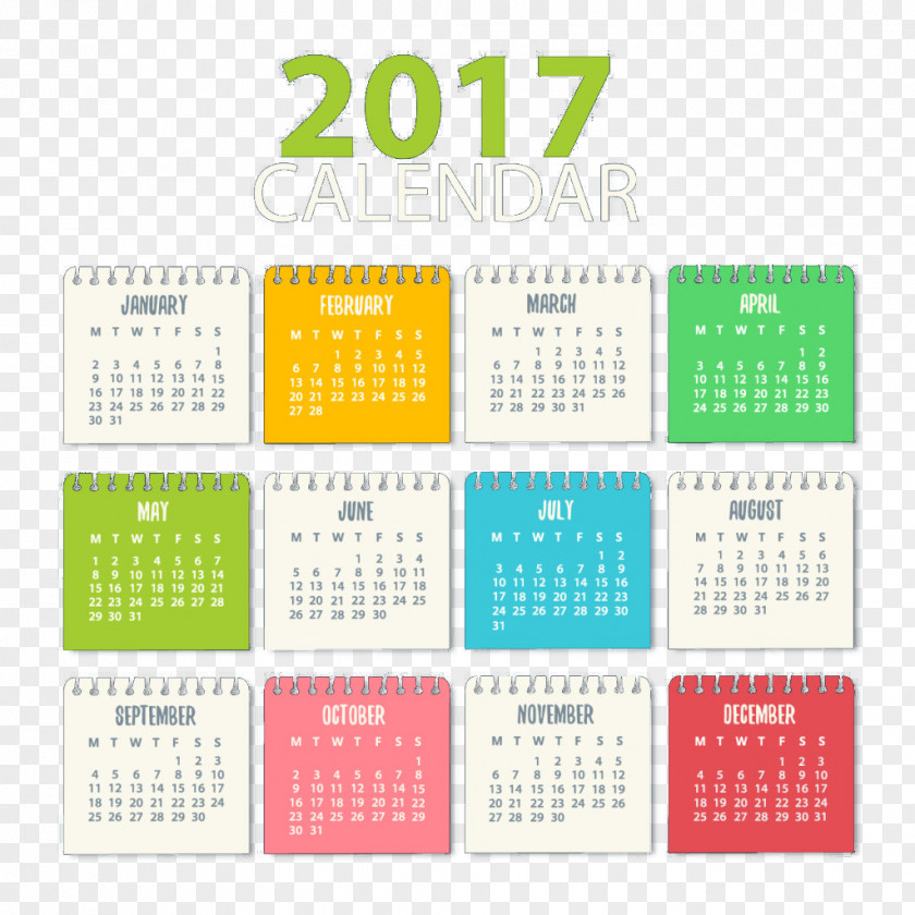 Notebook Calendar Element New Year PNG