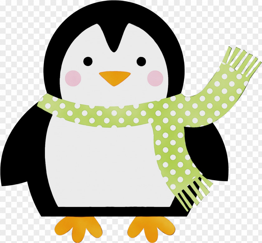 Polka Dot Penguin PNG