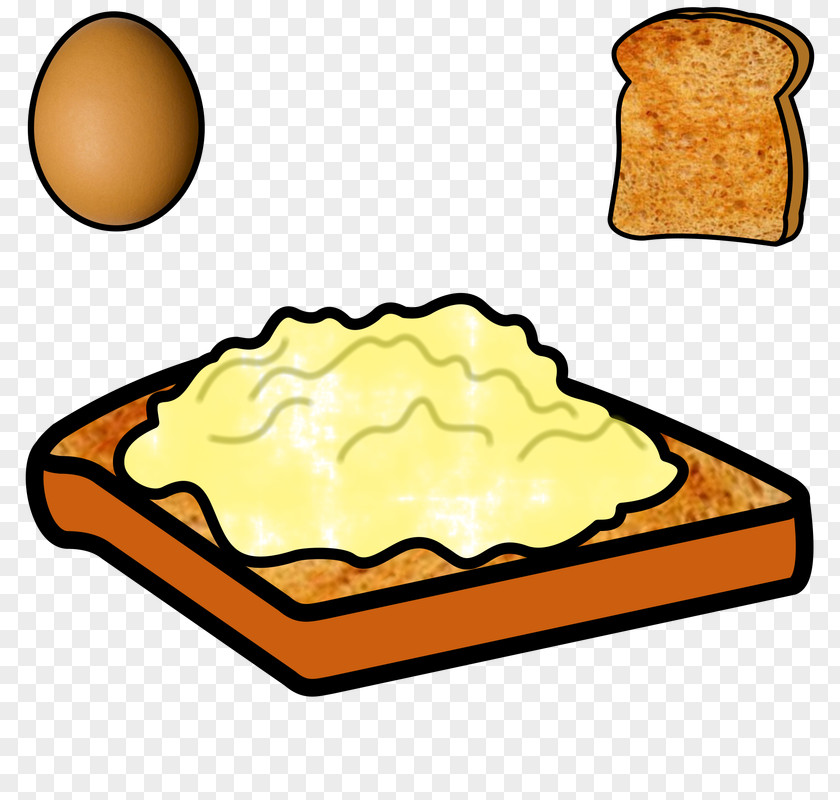 Toast Scrambled Eggs Fried Egg Sandwich Clip Art PNG