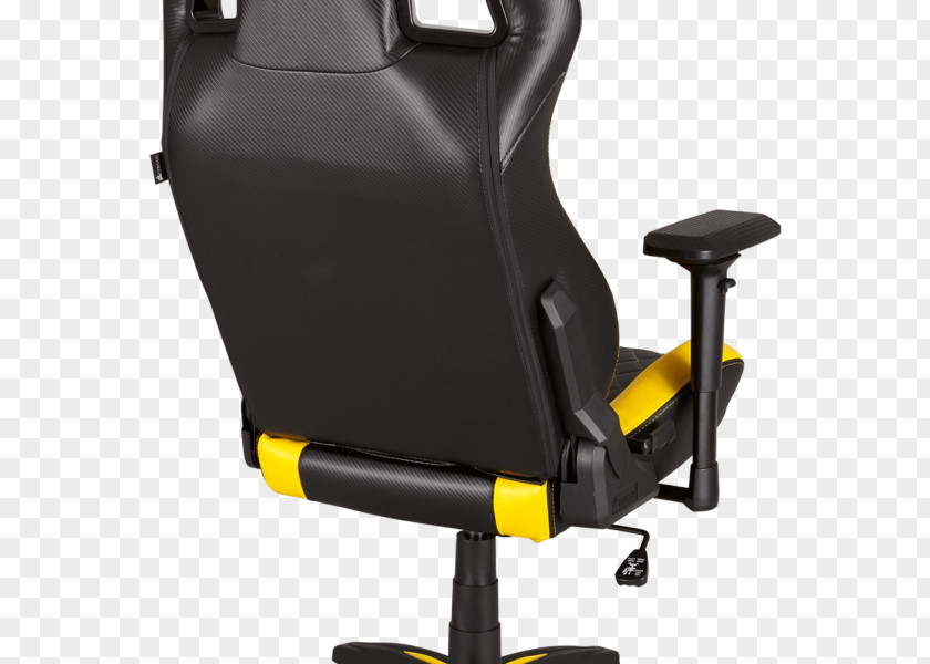 Yellow Chair Gaming Corsair Components Video Game Racing PNG