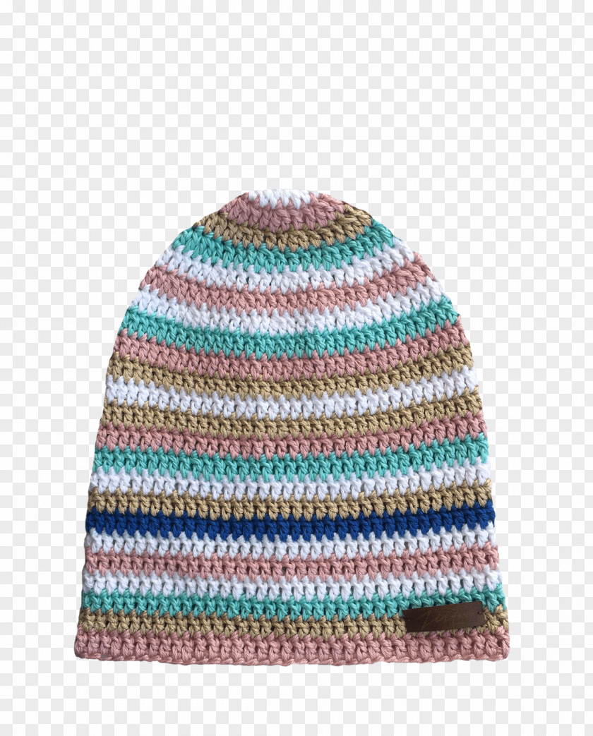 Beanie Knit Cap Woolen Turquoise PNG