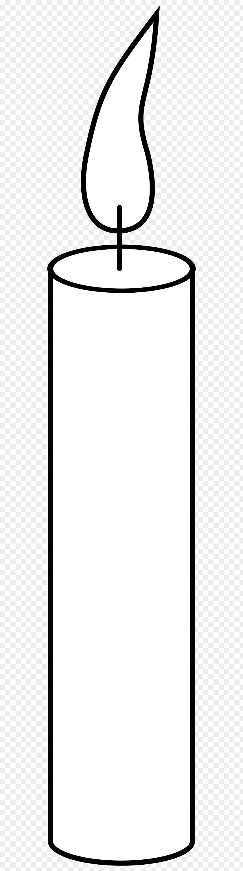 Candle Black And White Line Art Clip PNG