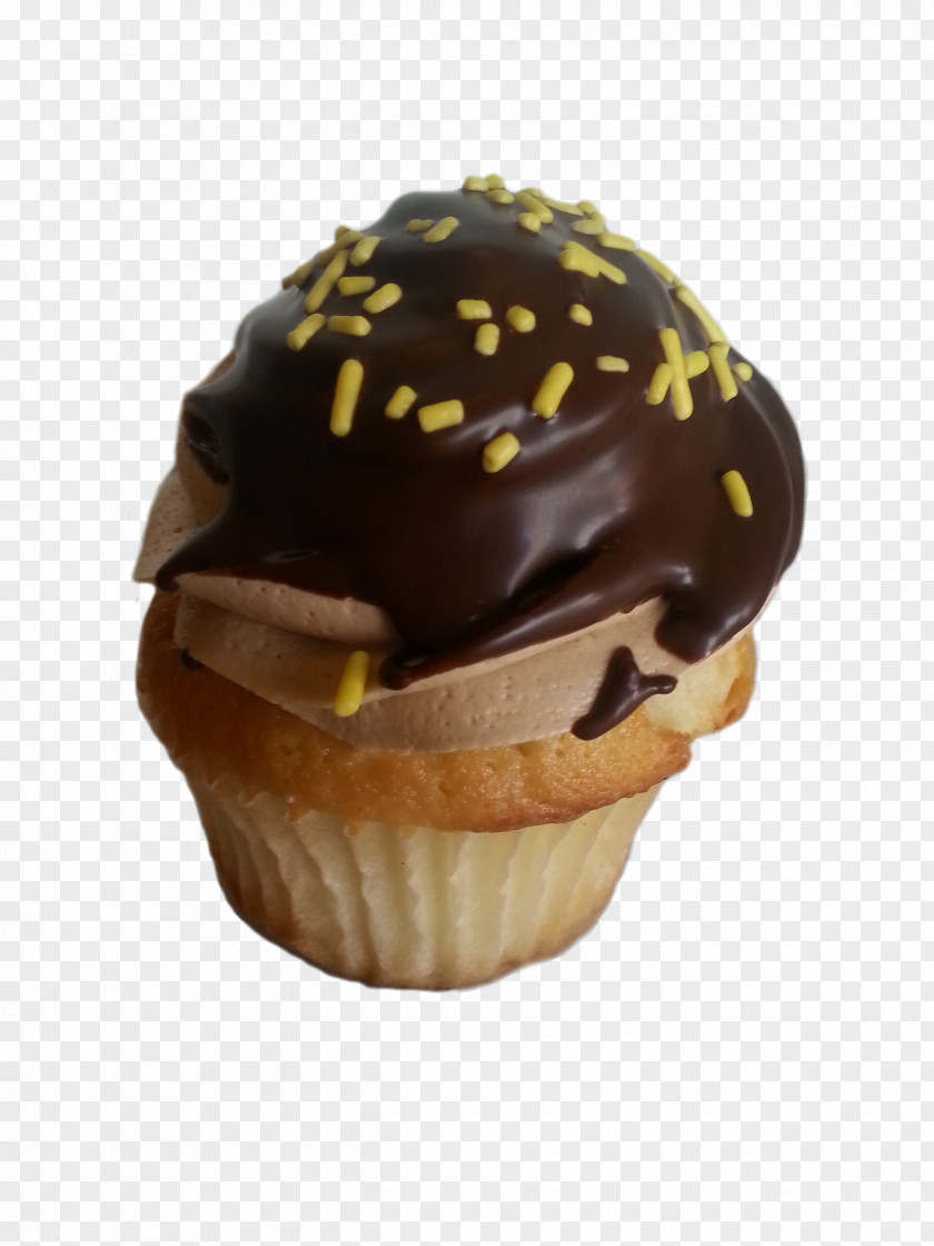 Chocolate Coated Banana Cupcake Ice Cream Muffin Praline Bossche Bol PNG