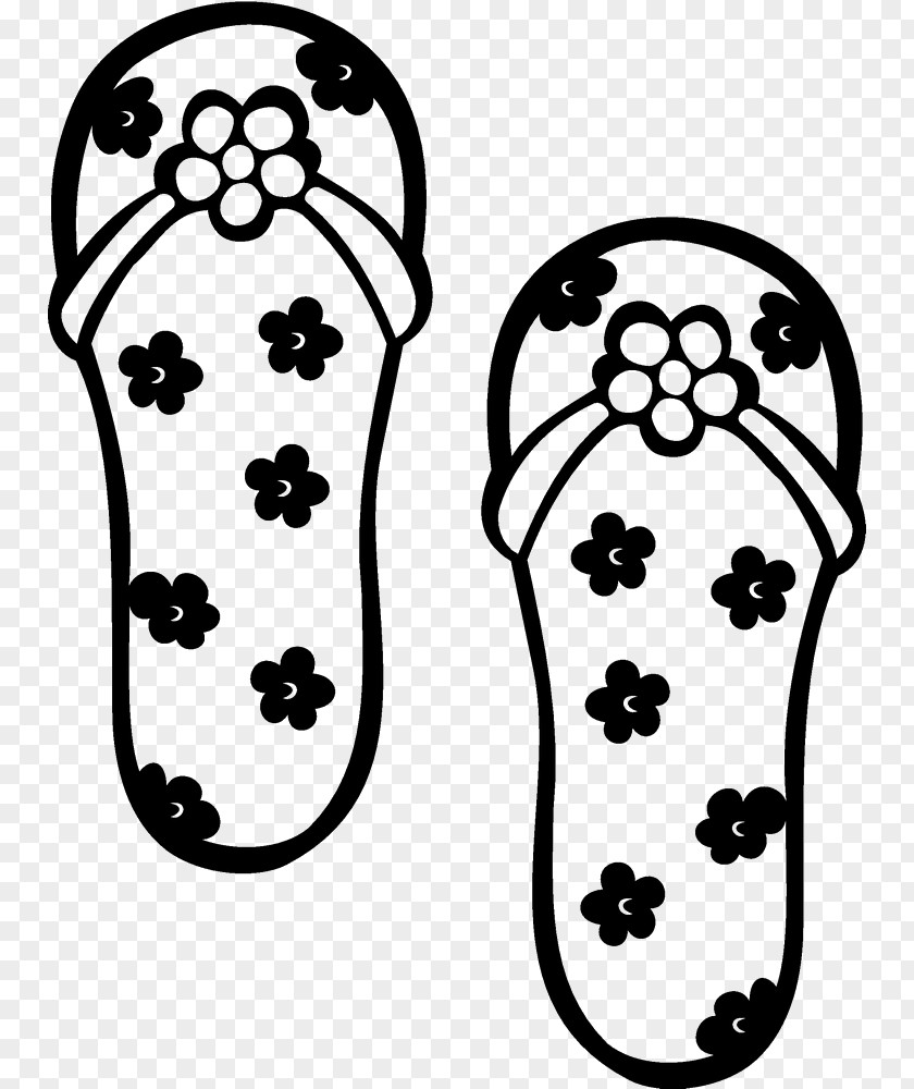 Flip Flop Clip Art Black And White Image Graphics PNG