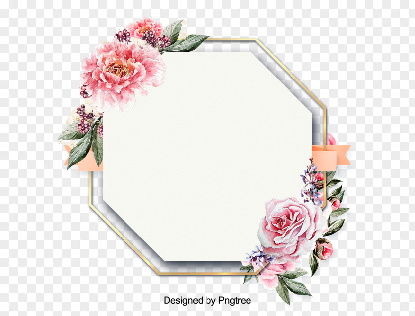 Flower Image Painting Picture Frames PNG