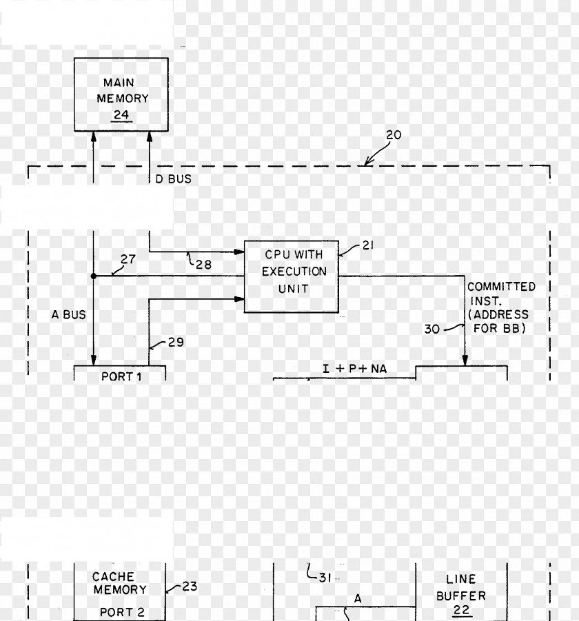 Microprocessor Technical Drawing Document Design Floor Plan PNG
