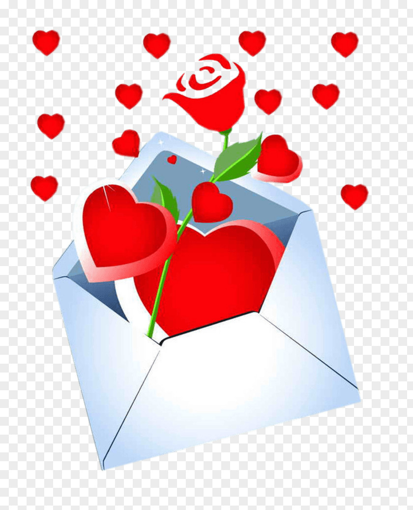 Open Envelope Love Letter Vector Graphics Romance Download PNG