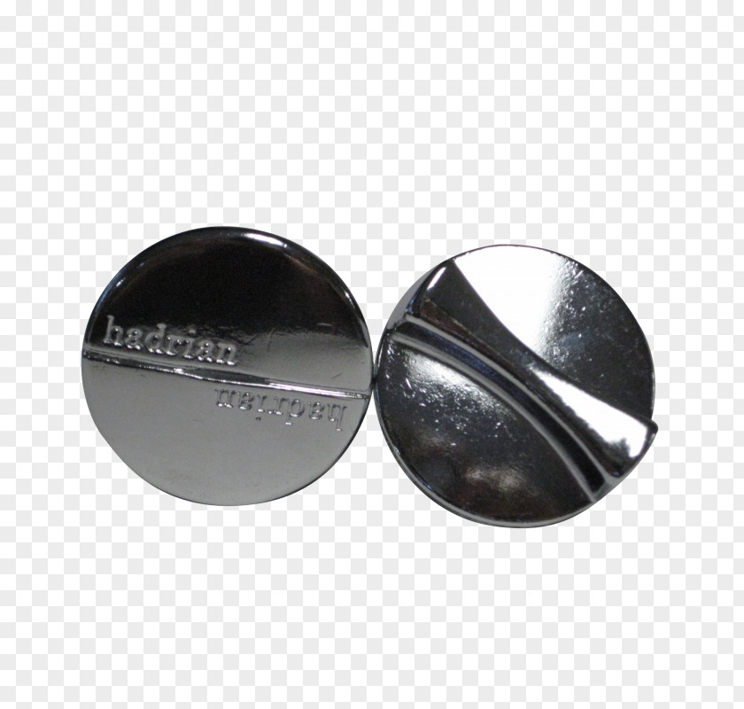 Silver Cufflink Button PNG