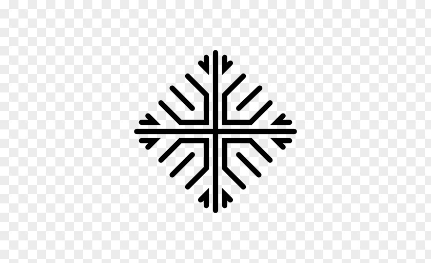 Snowflake Line Symbol PNG