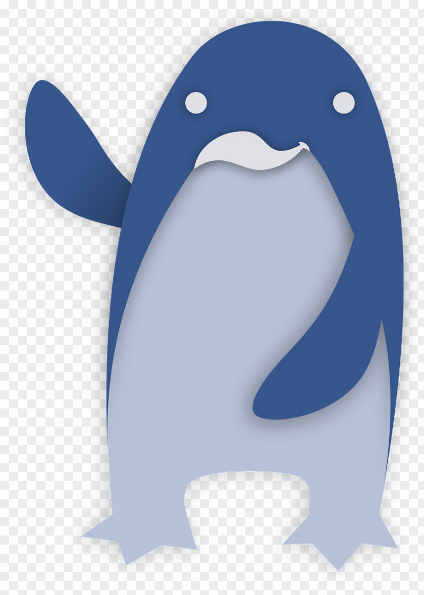 Blue Penguin Tux Clip Art PNG