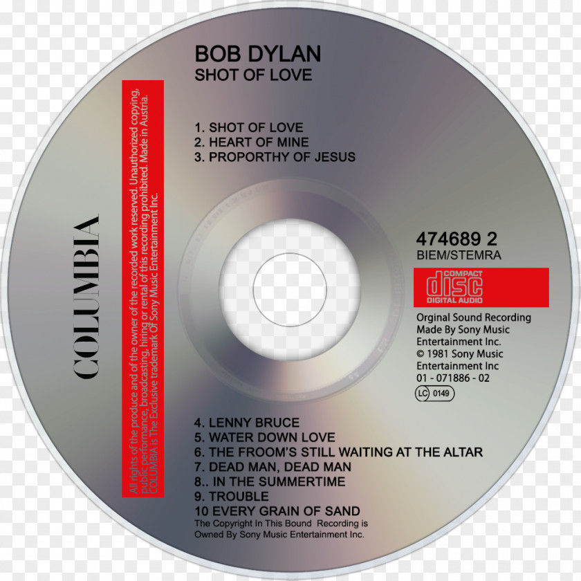 Bob Dylan Compact Disc Dylan's Greatest Hits Volume 3 Knocked Out Loaded World Gone Wrong PNG