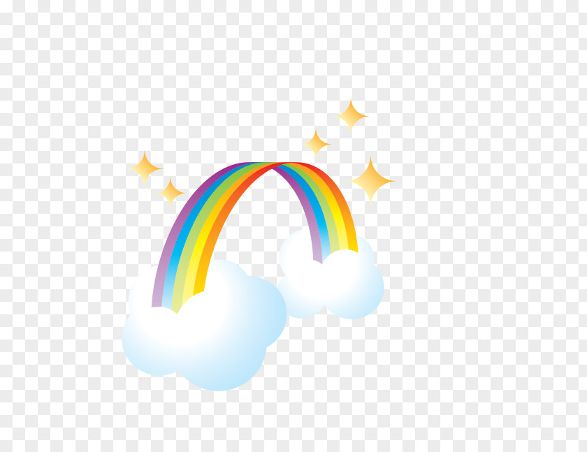 Cartoon Rainbow Sky PNG