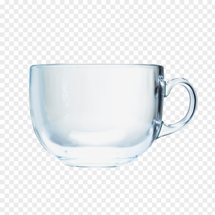 Free To Pull The Glass Picture Material Coffee Cup Transparency And Translucency PNG