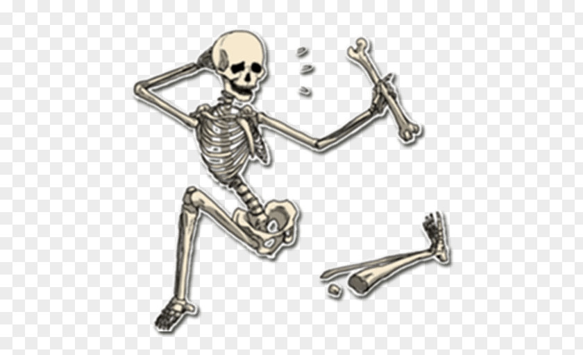 Skeleton Sticker Telegram VK Set PNG