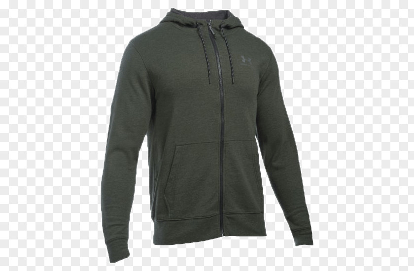 Under Armour Green Jacket With Hood Hoodie Leather Clothing Motorcycle PNG