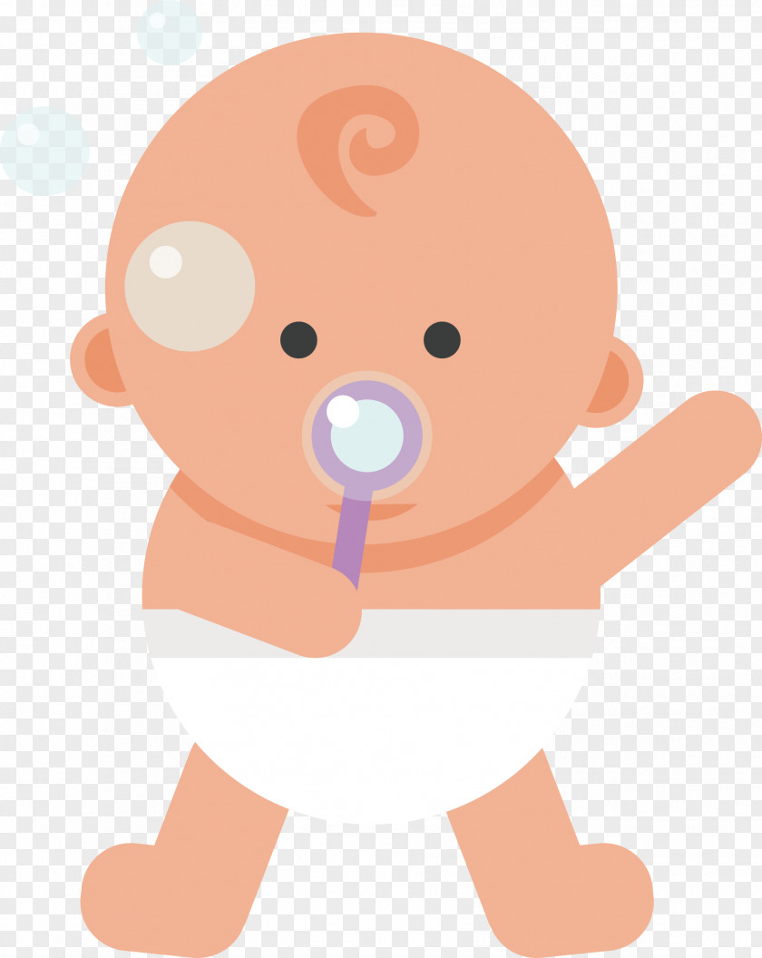 Baby Blowing Bubbles Vector Material Drawing Clip Art PNG