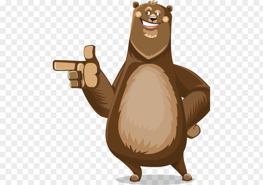 Bear Song Whistling Finger Cartoon PNG