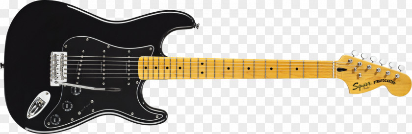 Electric Guitar Fender Stratocaster Squier Deluxe Hot Rails PNG