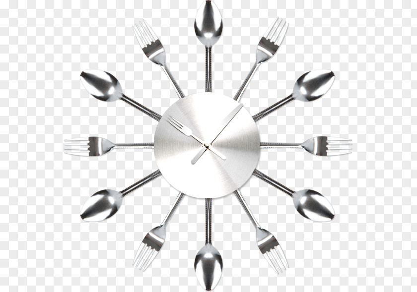 Fork Spoon Creative Watch Creativity Clock PNG