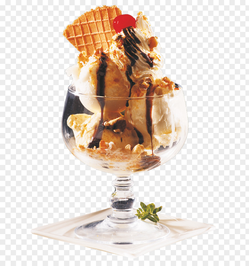 Ice Cream Sundae Chocolate Parfait Cones PNG