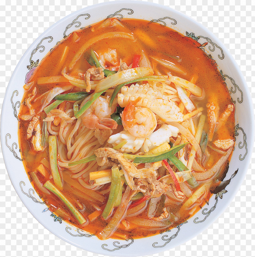 Soup Chinese Cuisine Noodles Asian Chow Mein Thai PNG