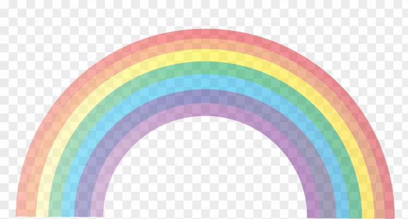 Vector Cartoon Creative Rainbow Bridge Sky PNG